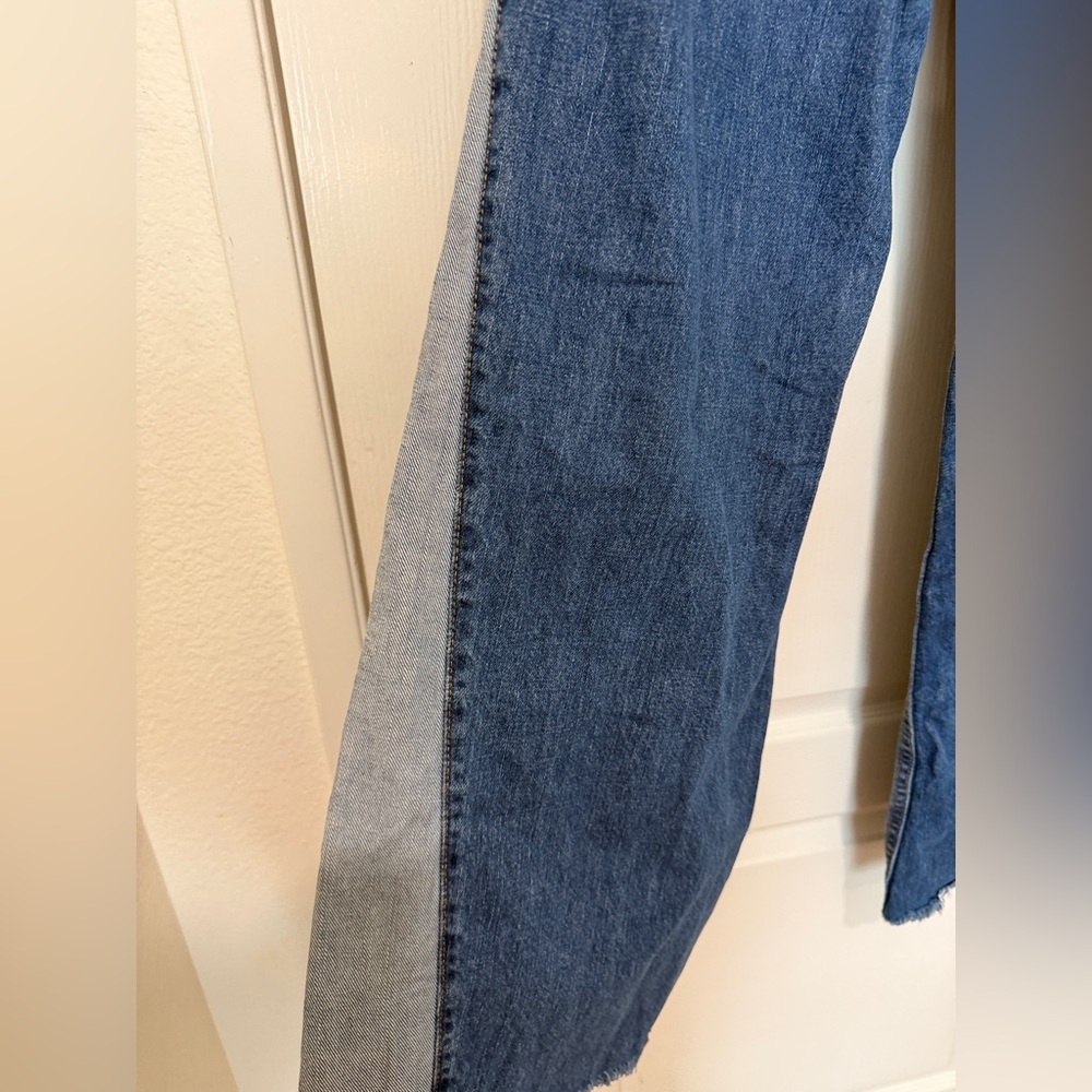 BDG Urban Outfitters Two Tone Panel Flare Jeans Size 27 High Rise - Picture 3 of 6